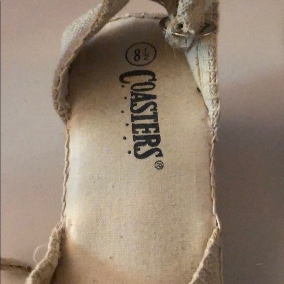 Very Very RARE Coasters Espadrilles Wedges - Picture 5 of 5